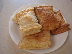 savoury cheese and spinach filo