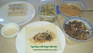 spring roll ingredients 