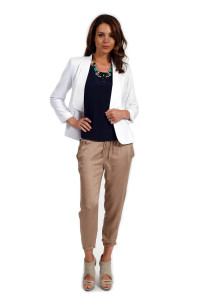 Blanc Relaxed Lapel Jacket