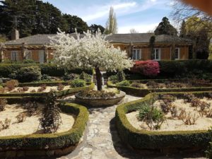 sunken rose garden