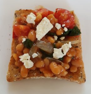 HOME COOKED BAKED BEANS ON TOAST